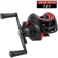 Baitcasting Reel BR Series,7.2:1 Gear Ratio 18+1BB,18LB Max Drag,Shallow Spool,Baitcasting Reel,For Freshwater Saltwate