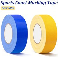 50M Pickleball Tape for Outdoor Court Multipurpose Marking Tape Cut Freely Badminton Basketball Court Tape Sports Supplies
