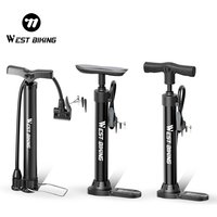 WEST BIKING 120PSI Bike Pump Portable Labor-Saving Air Inflator for Motorcycle Car E-Bike MTB Road Bike Accessories AV/FV