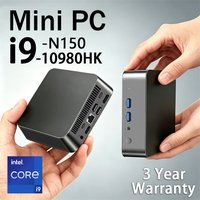 Mini PC Intel Core I9 10980HK N150 Windows 11 16 Go 32 Go de RAM 1 To SSD WIFI6 BT5.2 PC portable Ordinateur de bureau pour le bureau et les loisirs