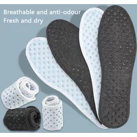 Shock Absorbing Shoe Inserts Pads Plant Insoles with Bamboo Charcoal Antibacterial Deodorant for Running Sports