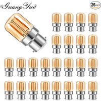 Mini Tube Led Light Bulbs T28 220V 1W B22 Warm White Amber Glass Replaceable Pendant Indoor Retro Filament Lamp Decoration Light
