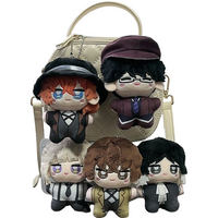 Anime Bungou Stray Dogs Plush Keychain 10CM Dazai Osamu Nakahara Chuuya Soft Stuffed Toys Birthday Gift image 4