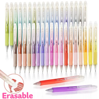 6/12/24/36Pcs Retractable Erasable Gel Pens 0.7mm Fine Point Smooth Writing Assorted Random Colors Office School Stationery