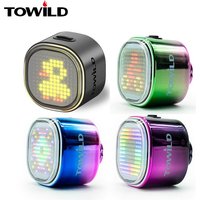 TOWILD TL08 Intelligent Expression Taillight 140 Cob Led Braking Sensor Bike Rear Light Customizable Cycling Taillights