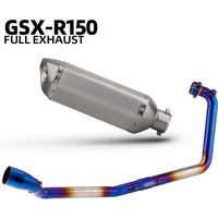 GSXR125 escape muffler For Suzuki GSXR150 GSXS150 GSXR125 GSXS125 GSX-R150/R125/S150 2017-2026 Moto exhaust system header pipe