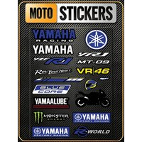For Yamaha Waterproof Reflective Scratch Cover Sticker Universal Decor Decal For Car Motorcycle Helmet Refrigerator