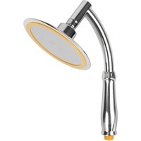 High Pressure Large Round Big Rainfall Sprayer 6 Inch Dual Use Hand Held/Top Shower Head Adjustable 360 Degree