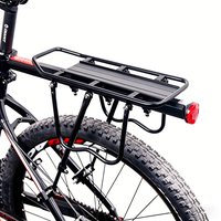 Bicycle Carrier Rack With Carrier Bag Luggage Cargo Rear Rack Aluminum Alloy Shelf Saddle Bags