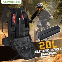 Bike Backpack E-Bike Battery Bag E-Mountain Biking Electric Bicycle Accessory Back Protection with Shock Absorption Cycling Tool