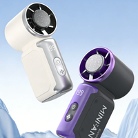 2026 New Portable Mini Handheld Fan, 199 Speeds Adjustable Cooling Fan, USB Rechargeable Pocket Fan with Lanyard