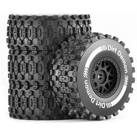 4PCS 80mm Short Course Off-Road Tires Wheels for 1/14 1/16 Traxxas Mini Slash RC Upgrade Parts