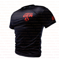 ASKARI Boxing Fighting Men's Women's T-shirt Summer Sports Breathable Round-neck Short-sleeved Shirt Casual Trendy Tee Tops