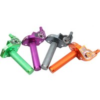 AliExpress PowerMotor Motorcycle 22mm Universal CNC Aluminum Accelerator Throttle Twist Grips Handlebars For Moped Scooter Bike M10*1.5
