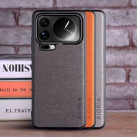 Luxury Textile Leather Case for xiaomi 17 pro Max 15T Pro 15T 15 Ultra 15 Soft TPU with Hard PC 3in1 material Phone Cover Case