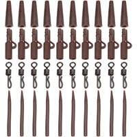 40Pcs Carp Fishing Accessories Lead Clip Quick Change Snap Swivel Tail Anti Tangle Sleeves Carp Rig Coarse Fishing Tackle Pesca