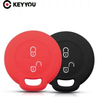 KEYYOU Silicone Remote Car Key Cover Case Fob For Mitsubishi Colt Warior Carisma Spacestar For Benz Smart Forfour City