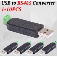 1-10PCS USB to RS485 485 Converter Adapter Support Win7 XP Vista Linux Mac OS WinCE5.0