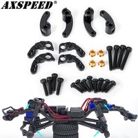 AXSPEED Metal Shock Absorber Mount Adjustable Upgrade +1/4" Lift Kit for TRX4M 1/18 RC Crawler Car Bronco Defender Parts