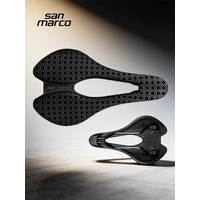 AliExpress SAN MARCO San Marco Saddle 3D Printed Road Grave MTB Bike Seat 245*141mm CrMo Steel Rail Bicycle Saddles Breathable Comfort Cycling Parts