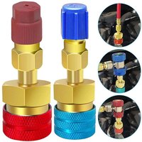 For R134A To R1234YF Adapter Quick Fitting Coupler High Low Side Adapter Fitting Connector Car Airconditioning Fitting Car Tools