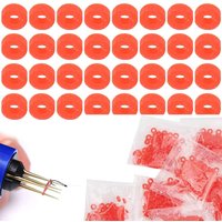 5400Pcs/2700Pcs Pellet Bait Bands Pellet Bander Tool Micro Bait Bands Fishing Terminal Tackle Set Fishing Accessories Rubber 2mm