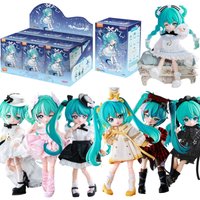 BLOKEES Original Hatsune Miku The Prologue Of Music Series Mjd Blind Box Kawaii Action Figure Desk Ornament DIY Model Toys Gifts