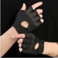AliExpress NONE Summer Ice Silk Half Finger Gloves Breathable Anti-Slip Pad for Men Women Gym Fitness Cycling Bicycle Fingerless