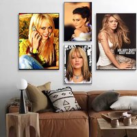 H-Hilary D-Duff Luck or Something Poster Versatile HD Waterproof Wall Art Self-Adhesive Decor for Any Space Ideal Gift
