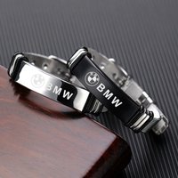 Stainless Steel Bangles BMW-Logo Adjustable Bracelet Women Men Gift For BMW 50th X1 X2 X3 X5 E46 E39 E90 E36 E60 E34 E30 F30 G20