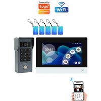 Wifi 1080P Video Intercom Video Doorbell Color Touch Screen Camera Access Control Security IP Villa RFID Support Tuya App