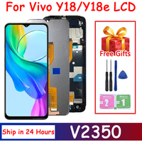 6.56"IPS LCD For VIVO Y18 LCD With Frame Replacement For Vivo Y18e Y18E LCD V2350 Display Touch Screen Digitizer Assembly