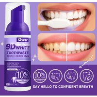 9D white Mousse Toothpaste Teeth Whitening Removing Yellow Teeth Cleaning Tooth Stain Oral Fresh Tooth Care Product