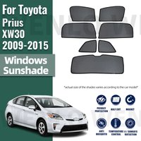 For Toyota Prius XW30 2009-2015 Car Sunshade Shield Magnetic Front Windshield Frame Curtain Rear Side Window Sun Shades Visor