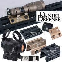 DANIEL DEFENSE Light Side Mount Optics Riser Scope Mount Keymod M-LOK Rail DD For T01 T02 Red Dot SUREFIR M300 M600 Offset Mount
