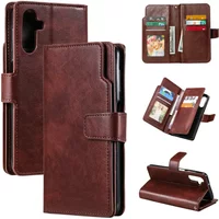 Leather Case Multi 9-Card Pocket Wallet Funda for Samsung Galaxy A56 A55 A35 A25 A15 A16 5G 4G Flip Cover Galaxy A36 A06 A 26 35