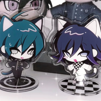 Game Danganronpa Oma Kokichi Saihara Shuichi Cosplay Stand Model Plate Acrylic Desktop Ornament Figure Accessory Cute Prop
