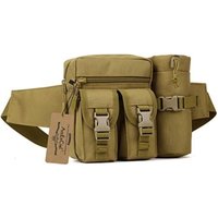 Tactical Men Waist Pack Nylon Hiking Water Bottle Phone Pouch Outdoor Sports Hunting Climbing Camping Belt Bag Pocket Holder