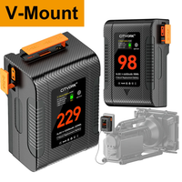 V Mount Battery BP-229 V Lock BP Portable Bateria with PD 65W Fast Charge Port for Sony Camcorder Camera Video Light Blackmagic