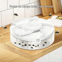 Professional Transparent USB Electric Fly Trap, Premium Automatic Fly Catcher with Bait, Indoor Fly Control Device for Home Use