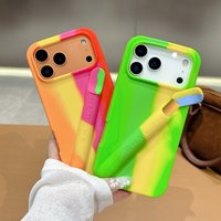 Portable 3D Cigarette Slot Holder Soft Silicone Phone Case for iPhone 17 Pro Max 16 15 14 13 12 11 Shockproof Protective Cover