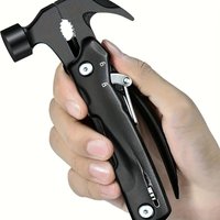 12-in-1 Multitool Mini Hammer, Pliers, Knife, Saw & Bottle Opener Set Fathers Day Essential Tool Kit