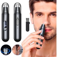 Mini Electric Nose Hair Trimmer for Men Automatic Shaving Nose Hair Clipper Rechargeable Portable Nose Eyebrow Ear Hair Remover