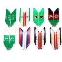 AliExpress AQTQAQ 1Pair 3D Metal National Flag Car Decoration Adhesive Car Badge Emblem for Cars Moto Bike Car Styling Decorative Accessories