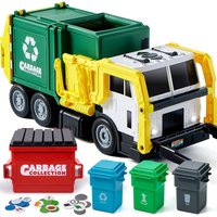 Das coole Spielzeugset für Müllwagen enthält Mülleimer-Mülleimer und Lernkarten für Kinder und Jungen. Beste Geburtstags- und Weihnachtsgeschenke