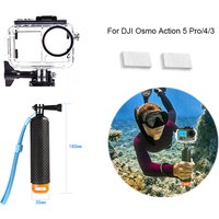 For DJI Osmo Action 5 PRO 4 3 Action Camera Accessories Waterproof Case Diving Housing Shell Camera Buoyancy Rod Handle Holder