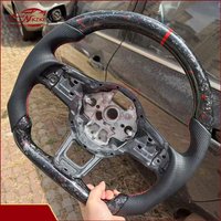 For Volkswagen Golf 7 MK7 MK7.5 GTI Scirocco Polo GTS R series customized red and blue forged carbon fiber steering wheel