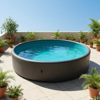 450x100cm Round Swimming Pool, Customizable Colors, Large Inflatable Outdoor Pool