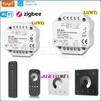 Zigbee 0/1-10V LED Dimmer Controller Push Dimmer R11/L1(WT)/L1(WZ)/RT6/TW1 Smart Life APP Control 110V 220V 230VTuya Smart WiFi