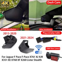 for Jaguar F Pace F-Pace X761 XJ XJR X351 XE X760 XF X260 Lister Stealth 4K Dash Cam Front Rear Car Camera Wifi Plug & Play image 4